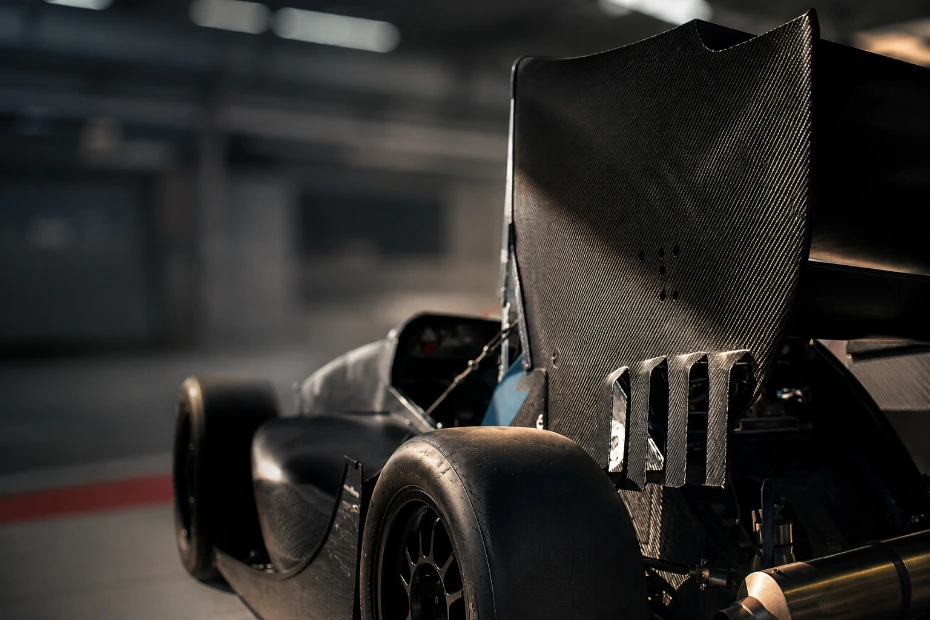 Concept visual for natural fibre composites in motorsport